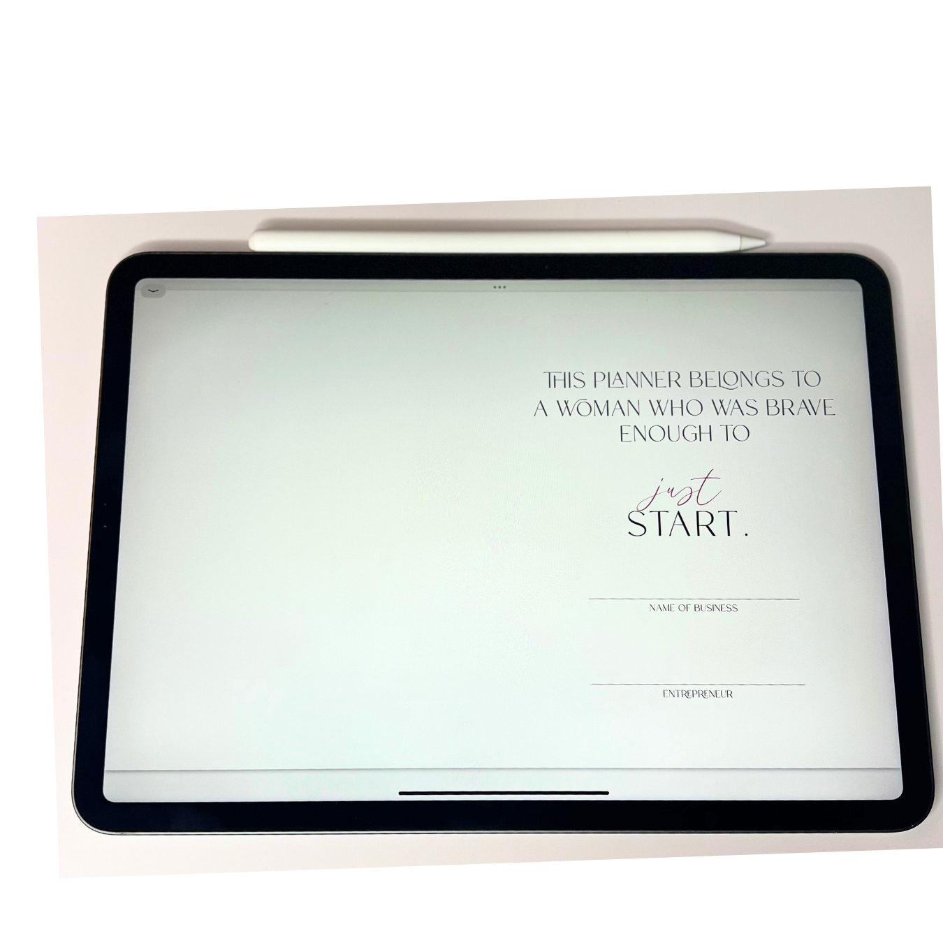THE JUST START PLANNER - DIGITAL PDF