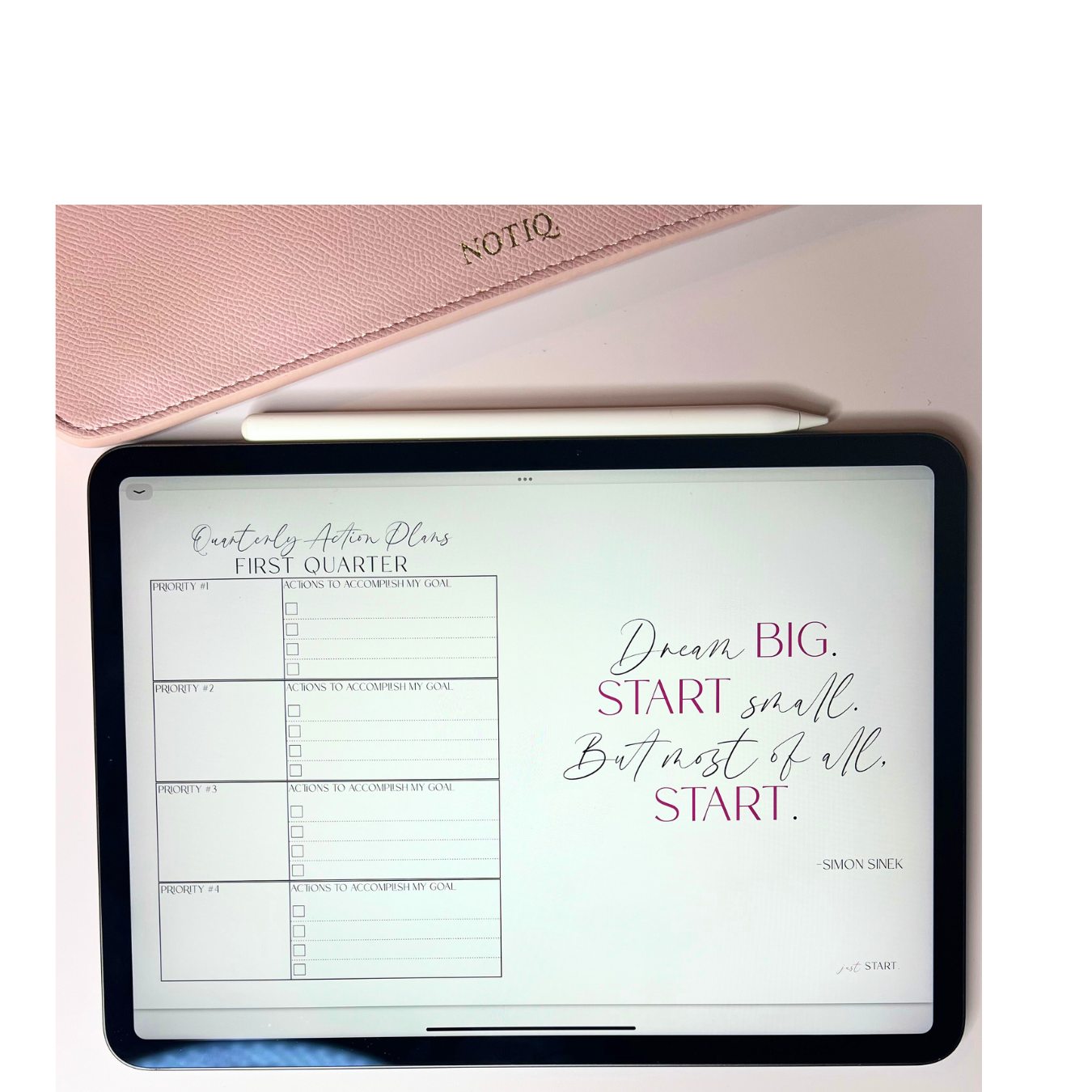 THE JUST START PLANNER - DIGITAL PDF