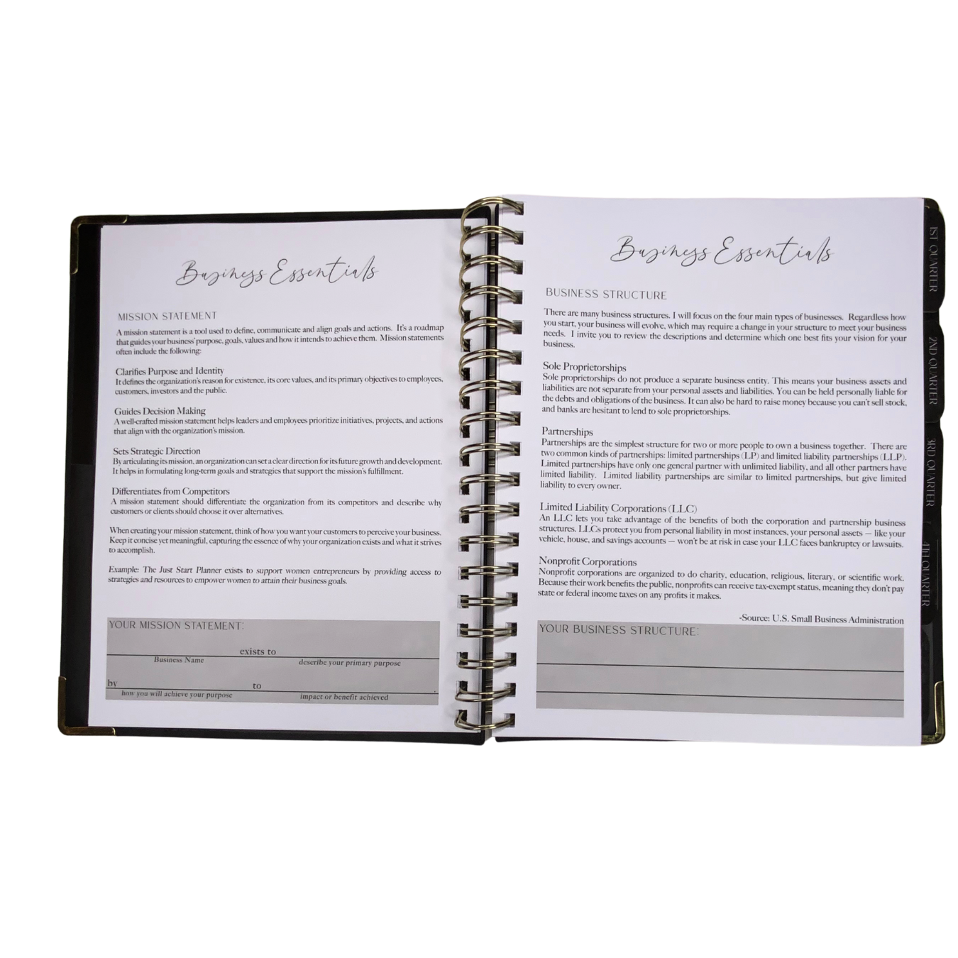 THE JUST START PLANNER