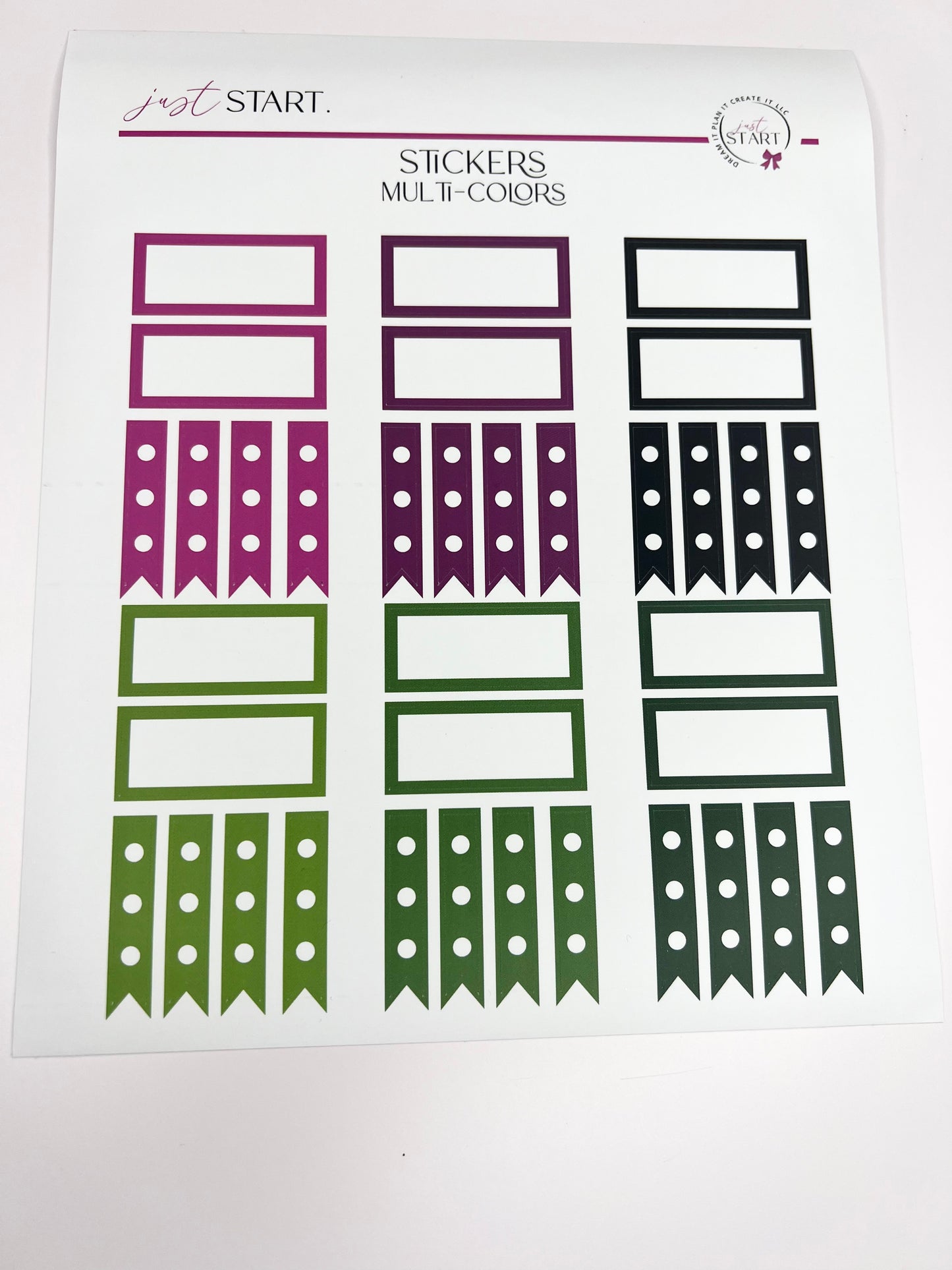 Functional Sticker Sheets