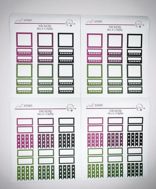 Functional Sticker Sheets